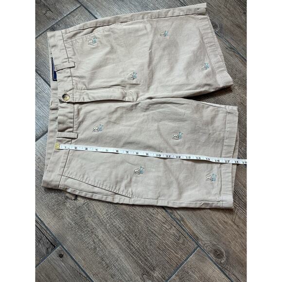 Vineyard Vines Tan‎ Chino Breaker Shorts With Embroidered Mermaids Men’s Size 33 - Picture 5 of 7